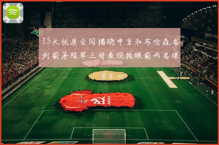 15大优质合同揭晓申京和布伦森名列前茅绿军三将表现抢眼前两名堪称传奇